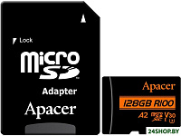 microSDXC AP128GMCSX10U8-R 128GB (с адаптером)