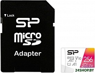 Картинка Карта памяти Silicon Power Elite A1 microSDXC SP256GBSTXBV1V20SP 256GB