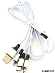KK21J 3 в 1 Apple/Micro USB/ USB-C Silver