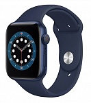 Картинка Умные часы Apple Watch Series 6 44 мм (алюминий синий/темный ультрамарин)