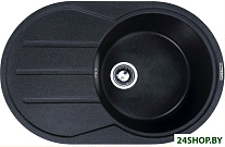 Картинка Кухонная мойка Zigmund and Shtain KREIS OV 770 B (черный базальт)
