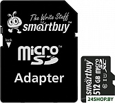 Картинка Карта памяти Smart Buy microSDXC SB512GBSDCL10-01 512GB (с адаптером)