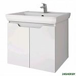 Картинка Мебель для ванных комнат Dreja Тумба под умывальник Q (D) 55 99.1007 (белый глянец)