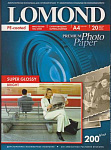 Картинка Фотобумага Lomond суперглянцевая односторонняя A4 200 г/кв.м. 20 листов (1101112)