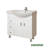 Картинка Onika Тумба под умывальник Эльбрус 82.10 (белый) [108202]