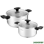 Картинка Набор кастрюль Vensal Noir VS1504