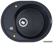 Картинка Кухонная мойка Zigmund and Shtain KREIS OV 575 (темная скала)