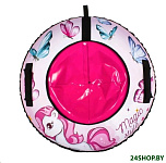 Картинка Тюбинг-ватрушка Snowstorm BZ-90 Unicorn W112870 (розовый)