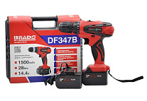 Картинка Дрель-шуруповерт Brado DF347B (с 2-мя АКБ, кейс)
