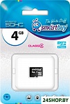 Картинка Карта памяти Smart Buy microSDHC (Class 4) 4 Гб (SB4GBSDCL4-00)