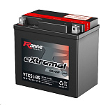 Картинка Мотоциклетный аккумулятор RDrive eXtremal Silver YTX5L-BS (4.6 А·ч)