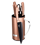 Картинка Набор ножей Berlinger Haus BH-2583 Rosegold Metallic Line