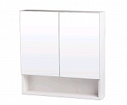 Картинка Шкаф с зеркалом для ванной СанитаМебель Ларч 11.700