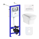 Картинка Унитаз Lavinia Boho Relfix Bristol Rimless 6 в 1 77050201