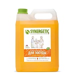 SYNERGETIC Средство биоразлагаемое для мытья посуды, детских игрушек с ароматом апельсина, 5л