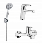 Картинка Комплект смесителей Deante Aveo BAVA010M