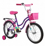 Картинка Детский велосипед Novatrack Tetris 18 2020 181TETRIS.VL20 (фиолетовый/белый)
