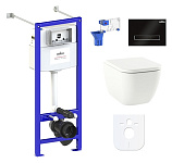 Картинка Унитаз Lavinia Boho Relfix One 7 в 1 87050142 (черное стекло)