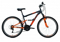 Картинка Велосипед Altair MTB FS 26 1.0 р.18 2022 (серый/оранжевый)