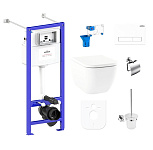 Картинка Унитаз Lavinia Boho Relfix One 9 в 1 97020109 (белый пластик)