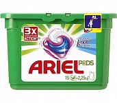 Картинка Капсулы для стирки Ariel 3 в 1 Touch of Lenor Fresh (15 шт)