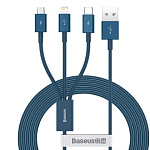 Картинка Кабель Baseus CAMLTYS-03 (1.5 м, синий)