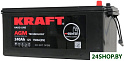 Автомобильный аккумулятор KRAFT AGM 240(3) евро (240 А·ч)