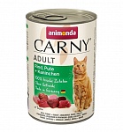 Картинка Консервированный корм для кошек Animonda Carny Adult с говядиной, индейкой и кроликом 0.8 к