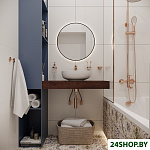 Картинка Wellsee Зеркало с фоновой LED-подсветкой 7 Rays' Spectrum 172200110, 60 х 60 см (с сенсором