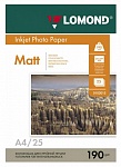 Картинка Фотобумага Lomond матовая двусторонняя A4 190 г/кв.м. 50 листов (0102015)