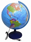Глобус Земли политический 400 мм.с подсветкой Классик Евро арт.Ке014000245