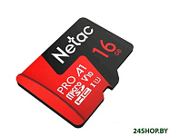 Картинка Карта памяти Netac P500 16GB V10/U1/C10 Extreme Pro с адаптером (NT02P500PRO-016G-R)