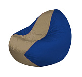 Картинка Бескаркасное кресло Flagman Classic К2.1-201 (темно-бежевый/синий)