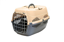 Картинка Переноска для животных Zoom Спутник-1 (серый, песочный) (3993)