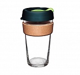 Картинка Многоразовый стакан KeepCup Brew Cork L Deep 454мл (темно-зеленый)