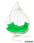 Картинка Подвесное кресло LetoLux Dublin (белый/зеленый)
