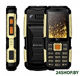 Картинка Мобильный телефон BQ-Mobile BQ-2430 Tank Power (черный/золотистый)