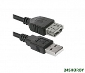 Картинка Кабель Defender USB02-17 USB2.0 AM-AF (5 м) (87454)