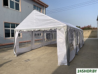 Картинка Тент-шатер Sundays Party 4x8 м (белый/серый)