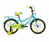 Картинка Детский велосипед Forward Funky 18 2021 (голубой/желтый)