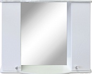 Картинка Гамма Шкаф с зеркалом 08Т (белый)