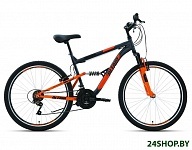 Картинка Велосипед Altair MTB FS 26 1.0 р.18 2021 (серый/оранжевый)