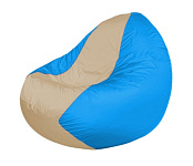 Картинка Бескаркасное кресло Flagman Classic К2.1-251 (светло-бежевый/голубой)