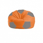 Картинка Бескаркасная мебель Flagman Мяч Стандарт М1.1-214 (оранжевый/серый)