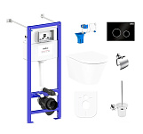 Картинка Унитаз Lavinia Boho Biore Compacto Rimless 9 в 1 97020152 (черный пластик)