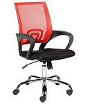 Картинка Кресло Norden Спринг хром AB08-AC01 (красный/черный)