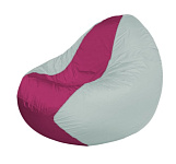 Картинка Бескаркасное кресло Flagman Classic К2.1-37 (фуксия/белый)