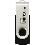 Картинка USB Flash Mirex SWIVEL RUBBER BLACK 8GB (13600-FMURUS08)