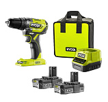 Картинка Ударная дрель-шуруповерт Ryobi R18PD5-220S 5133003734 (без АКБ)
