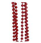 Картинка Бусы Серпантин на елку 1.5 м Шарики (красный) 201-0432